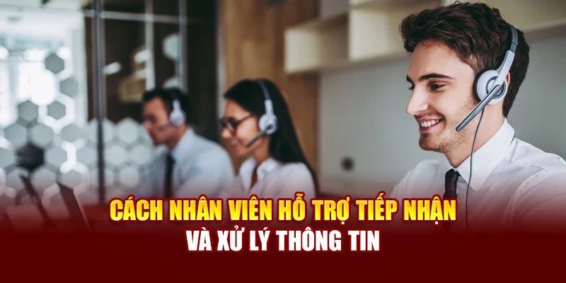 Cách nhân viên hỗ trợ tiếp nhận và xử lý thông tin