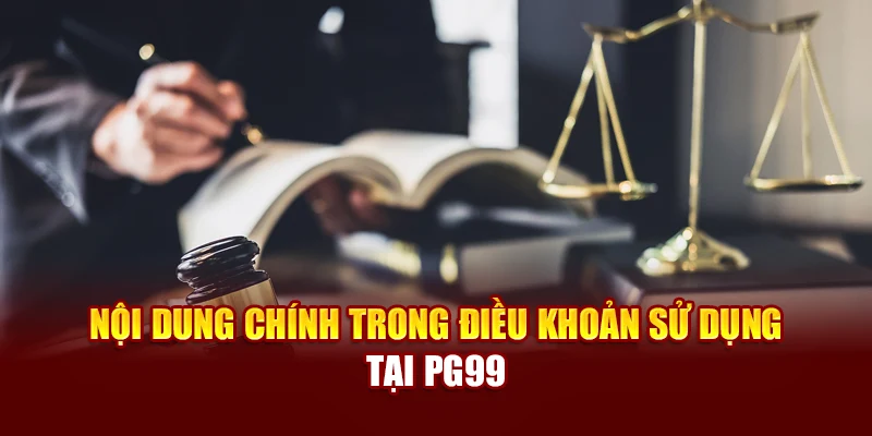 Nội dung chính trong điều khoản sử dụng tại PG99